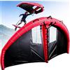 Generic Ala da Surf Gonfiabile 5㎡ con Doppio Airbag e Design a Finestra | Ala da Surf a Mano Wing Foil, Vela Kite per Surf, Paddle Board, Sport Acquatici