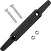 FUNOMOCYA Set 1 Pezzo Fermacorda Pieghevole in Plastica e Acciaio Inossidabile Nero, Resistente all'Usura e Heavy-Duty, Accessorio Pratico per Yacht e Teloni
