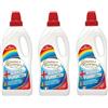 Generico 3x Spuma di Sciampagna Additivo Bianco Puro Color, gel smacchiatore, protegge i capi colorati,1000ml