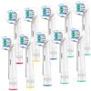 YEOSLL Testine compatibili con spazzolino elettrico Oral B Braun | 10 testine di ricambio professionali per spazzolini elettrici Oral B Refill Pro 500/1000/1500/3000/3757/5000/7000/7500/8000