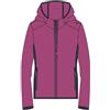 CMP - Giacca da donna in pile Knit Tech con cappuccio fisso, Festival-Antracite, 40
