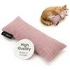 LucyBalu® Kick Bunny Cuscino con erba gatta in velluto a coste I Rosa