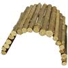 YMLOVE - 1 scaletta in legno per criceti, masticare, ponte, per rettili, lucertola, tartaruga, riccio e piccolo animale da masticare con ponte in legno pieghevole (17 x 28 cm)