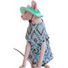 UOSIA Sphynx Gatto Camicia Cappello Sole Set Cute Morbido Elastico Estate Peli Gatto Gilet Abbigliamenti Traspirante UPF Protezione Sole Onesie Per Gattino Devon Rex