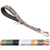 TSPRO Guinzaglio Corto da Addestramento per Cani Taglia Grande, 36 cm con Maniglia Imbottita e Fibbia Metallica Robusta (Stampa Leopardata)