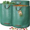 GardenGloss 3x Sacchi Rifiuti Giardino con Manici - Sacco Per Foglie 272L | Stabilizzati ai Raggi UV e Idrorepellenti - Sacchi da Giardino Resistenti e Riutilizzabili