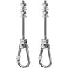 SELEWARE 2 Ganci per Altalena Resistenti, capacità di 680,4 kg, in Acciaio Inox, per Travi in Legno/Acciaio, 12,7 x M2/12,7 cm, Hardware per Altalena per Parco Giochi, Altalena, Sedia da Yoga, Sacco
