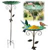 Dewppxi Bagno per uccelli in metallo per giardino, abbeveratoio per uccelli selvatici, abbeveratoio per uccelli, decorazione da giardino, per esterni, abbeveratoio per uccelli, resistente al gelo (B)