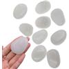 QTTLLI 20 ciottoli grandi da 4,5 cm, che si illuminano al buio, pietre decorative per giardino, sentiero, passerella, cortile, acquario, bianco