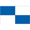 U24 Bandiera Bandiera 4 quadri blu bianco 90 x 150 cm