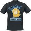 Pokémon Psyduck - Confusion Uomo T-Shirt Nero 100% Cotone Regular