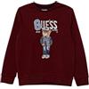 GUESS Felpa per Bambini e Ragazzi Bordeaux 4 Anni (104cm)
