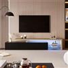BLSYHDH Mobile porta TV LED 200 cm, Armadio e Televisore, Banco TV, Mobile per TV da Salotto, Banco TV Moderno in Legno con Tre Scomparti di Stoccaggio, Armadio Basso per Soggiorno Interno, Mobile per Salotto