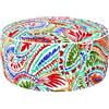 Avilia Pouf Gonfiabile Multifunzione per Salotto e Cameretta - Poltrona Pouf Rotondo Idrorepellente, Poggiapiedi per Divano, Grande e Colorato, in Poliestere 53x23cm, Versatile per Interni ed Esterni