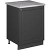 Vicco Mobiletto base cucina Fame-Line Antracite country/Antracite 60 cm