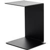 HOME DELUXE - Tavolino KALEA - Dimensioni: 30 x 35 x 45 cm, colore nero, ruotabile a 360°, materiale acciaio I Tavolino da caffè, tavolo da soggiorno, tavolo da divano