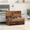 Augerlite Scatola portaoggetti in legno anticato, 90 x 35 x 35 cm, con molto spazio per soggiorno, camera da letto, corridoio, come cassapanca e organizer per coperte, cuscini, vestiti, scarpe