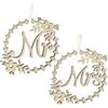 Generic Cartelli per Sedie da Matrimonio Mr E Mrs - Etichette Rustiche in Legno per Sposi E Sposi | Decorazioni Eleganti per Ricevimenti, Grucce, Segnaletica per Il Giorno della Cerimonia per Coppie, Feste