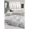 Teppich-Traum Tappeto Moderno Soggiorno Tappeto Astratto in Grigio Crema Oro Größe 60x110 cm