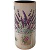 Rebecca Mobili Portaombrelli, Porta Bastoni Tondo, Stile Provenzale, Beige, MDF Canvas, Idea Regalo - Misure 50 x 20 x 20 cm (HxLxP) - Art. RE6478