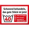 DankeDir! Das Gute Stück ist Quaranta - 30 x 20 cm Schild - Party Deko Biglietto di compleanno - Regalo di compleanno 40° compleanno 40 anni uomini e donne 40