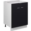 Vicco Mobile base Fame-Line, Nero rigato, 60 cm