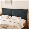ZCXRYFL Imbottito Copri testiera/cuscino testiera per letto matrimoniale singolo, lavabile spessa Cuscini Schienale Copri Testata Letto copertura protettiva antipolvere(With headboard-120x60x6cm,Gray)