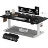 Homall Scrivania Elettrica Regolabile ufficio 180x80 cm con USB Nero+Bianco