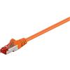 Goobay 93476 Cavo patch CAT 6, S/FTP (PiMF), arancione, 50 m - LSZH senza alogeni, rame