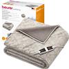 Beurer Coperta riscaldante elettrica nordica HD 150 XXL con spegnimento automatico 200 x 150 cm 6 impostazioni di temperatura lavabile in lavatrice confortevole fodera in pelliccia
