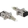 DELOCK accoppiatore ibrido in fibra ottica LC Simplex St a SC Bu beige