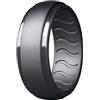 Dookeh Anello in silicone da uomo, fede nuziale da uomo in silicone, anelli nuziali in gomma per uomo, fede nuziale in silicone da uomo, 10, Silicone