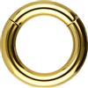 PIERCINGLINE Anello segmentato Clicker in acciaio chirurgico, piercing in oro, argento, rosa, nero o blu, per naso, setto, orecchio, elica o trago