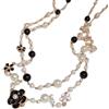 Opilroyn Collana di perle, collana di bigiotteria, collana a catena di perle, set di gioielli di perle, catena di perle bianche, collana di perline costumi, gioielli di perle alla moda per donne, ragazze,