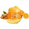 CLY AMS Curcuma - Scrub per il corpo alla vitamina C, delicato esfoliante fisico al sale con curcuma e arancia, esfoliante idratante per il corpo, per pelli secche opache, cura della pelle delicata per pelli