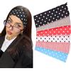 BelleFlair 6 pezzi Fascia per capelli donna polka dot, Fascia donna larga antiscivolo, Fasce elastiche morbide per ragazze, Fasce in tessuto a righe, Set di fasce per capelli colorate per attività