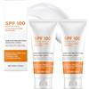Allony Protezione Solare 100 SPF, Crema Solare 100 SPF, Crema Solare Protezione 100, Crema Protezione 100 Solare Totale Viso, Rafforza la Protezione Solare per Viso e Corpo, Rinfrescante e Non Untuoso
