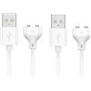 Phyachelo Caricatore USB DC Magnetico 2 Pezzi, di Ricarica da 0,8 M per Massaggiatore, Spazzolini da Denti Elettrici, Orologio per Bambini, Detergente Viso