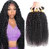 HeioWuio Set di 3 extension per capelli umani - 66 - 71 - 76 cm - #1B - Colore nero naturale - 300 g