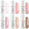 Generic Yoshi - Set di smalti ibridi Harmony, Trust, Nude, pesca, Chokka Moka & Frate Frappe, 6 flaconi di smalto (6 ml), perfetta scelta di colori per ogni occasione