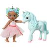 BABY born Storybook Una e Unicorno 18cm 833827 - Accessori per bambole luci e facce che cambiano colore - Pile incluse - Età: 3+ anni