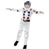 Smiffys Costume Spaceman deluxe, Bianco, con tuta e copricapo, stampa digitale