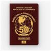 roxisha Passaporto Compleanno 50 Anni, Libro degli ospiti umoristico da completare
