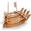 MyRun 6 Taglie A Scelta Giapponese Barca Per Sushi Vassoio Da Portata in Legno Bambù Naturale Piatto Per Sushi Tavola Da Sashimi Piatto Da Portata Per Sushi Per La Ristorazione O Per La Casa, 60cm