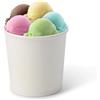 BIOZOYG 50 Pezzi Coppa gelato di cartone 300 ml bianca - coppette usa e getta senza plastica e riciclabile - coppette dessert bicchieri carta