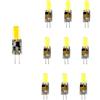 TECNOLUX EURO-Lampadina LED G4 LED COB 12V 6500K luce fredda 3W (10 unità)
