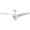 LEDKIA LIGHTING Ventilatore da Soffitto Eubea Bianco con Luce LED CCT 1440 lm, Motore DC 30W Silenzioso ed Efficiente, 3 Pale Curve, 6 Velocità, 132 cm, Telecomando