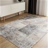 benuta Basic Tappeto Salotto George - Grigio 200x300 cm - Lavabile - Fibra sintetica - Rettangolare & Stile: Vintage - Per camere da letto, sale da pranzo, soggiorni - facile da pulire