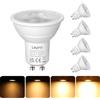Lepro Lampadina LED GU10 Dimmerabile 4.5W 2700K 345lm 5 Pezzi | Luce bianca calda regolabile, fascio stretto 38°,per atmosfera domestica e illuminazione mirata