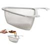 Generic Cestino per colino angolare per lavabo - Filtro per lavello triangolare con design a drenaggio rapido | Cestino multifunzione in rete con rubinetto montato per residui di cibo, risciacquo di verdure e